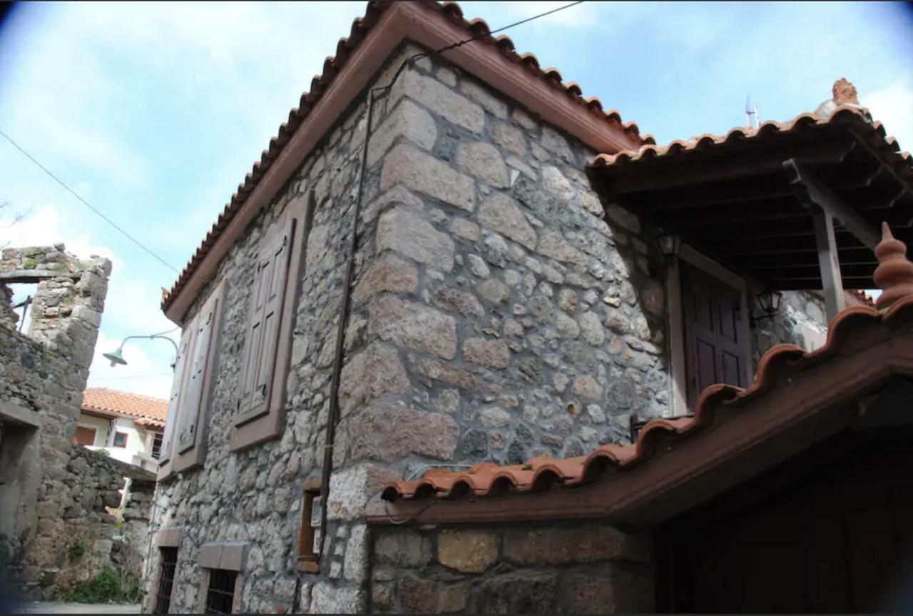 Wood And Stone In The Path Of Lava Villa Antissa Ngoại thất bức ảnh